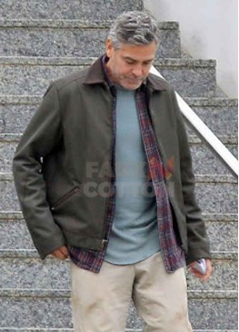 Tomorrowland George Clooney Leather Jacket